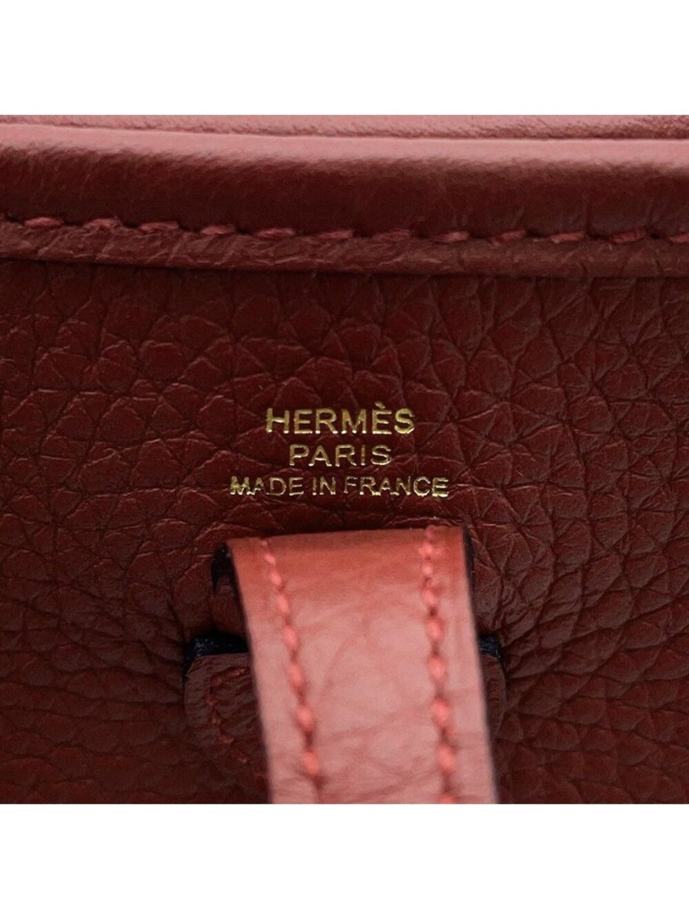 Hermes Shoulder Bag Evelyne TPM 111 cm Amazon Rouge Ash Gold Taurillon Clemence - Picture 5 of 6
